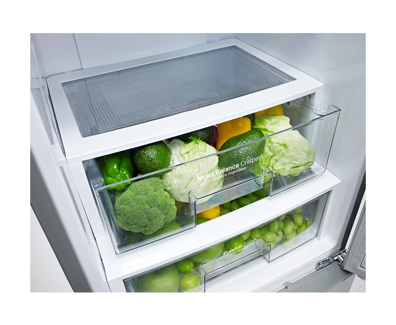 LG Kühl-Gefrierkombination mit , Total No Frost, Fresh O Zone und edler Noble Steel Front, GBB530BLCFS