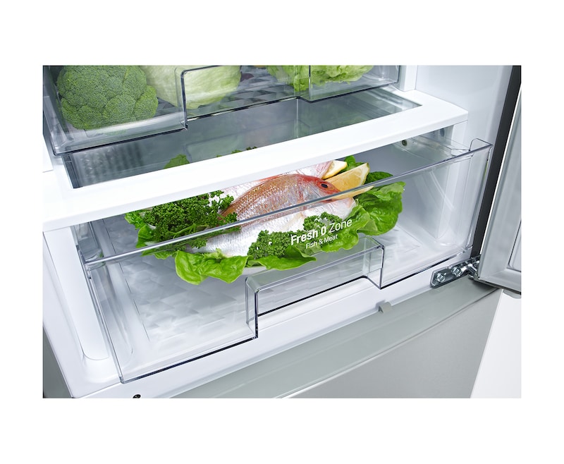 LG Kühl-Gefrierkombination mit , Total No Frost, Fresh O Zone und edler Noble Steel Front, GBB530BLCFS