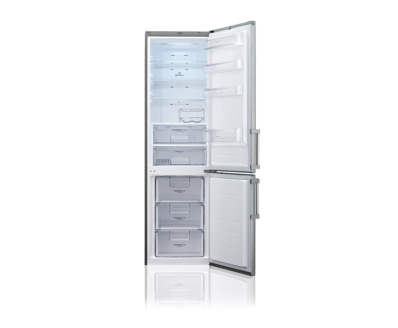 LG KÜHL-GEFRIERKOMBINATION MIT ENERGIEEFFIZIENZKLASSE A+++ -10%, TOTAL NO FROST UND FRESH O ZONE, GBB530NSQXE