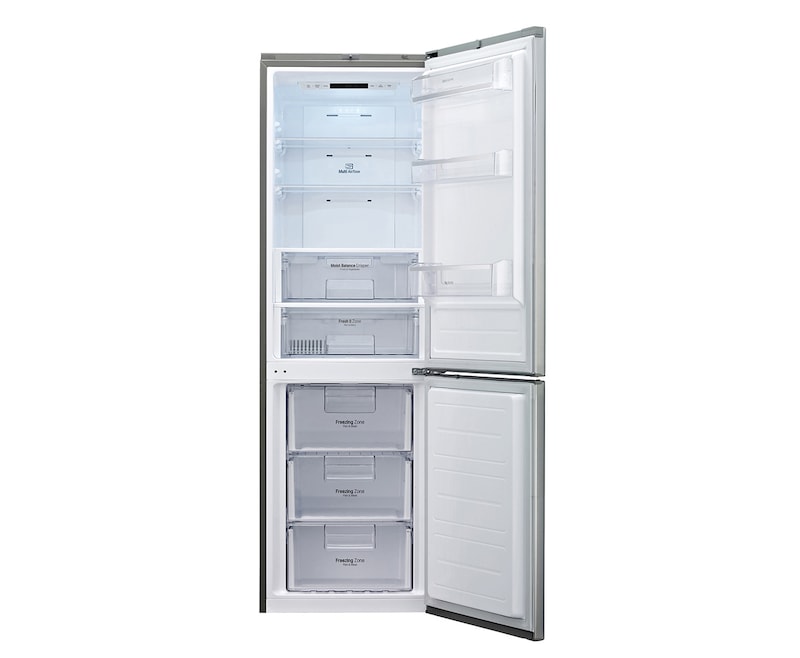 LG Kühl- Gefrierkombination mit Energieeffizienzklasse A+++, Total No Frost und Fresh O Zone, GBB539NSCFS