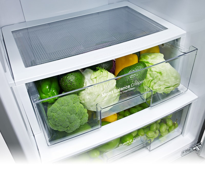 LG Kühl- Gefrierkombination mit Energieeffizienzklasse A+++, Total No Frost und Fresh O Zone, GBB539NSCFS