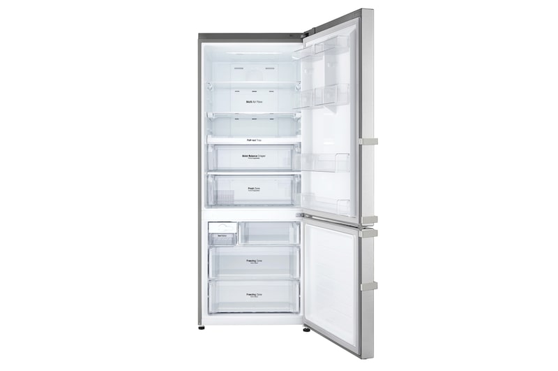 LG Kühl-Gefrierkombination | Digitales Touchdisplay | Noble Steel, GBB548NSQFE