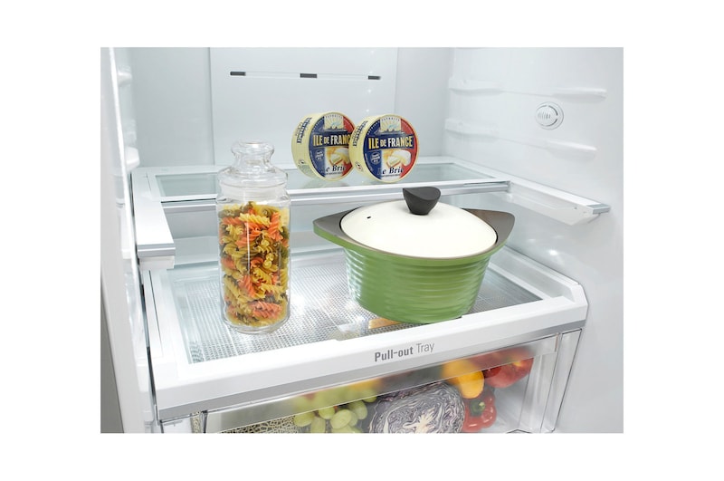 LG Kühl-Gefrierkombination | Digitales Touchdisplay | Noble Steel, GBB548NSQFE