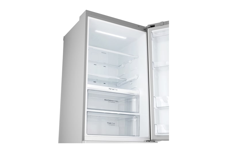 LG Kühl-Gefrierkombination | Digitales Touchdisplay | Noble Steel, GBB548NSQFE