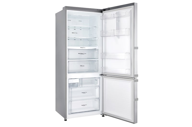 LG Kühl-Gefrierkombination | Digitales Touchdisplay | Noble Steel, GBB548NSQFE