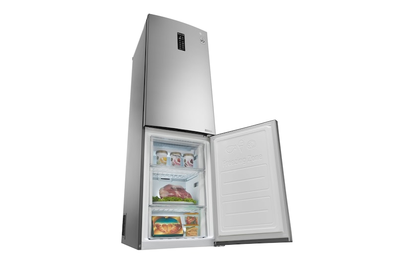 LG Kühl-Gefrierkombination mit Total No Frost und FRESH Converter, GBB59PZMZS