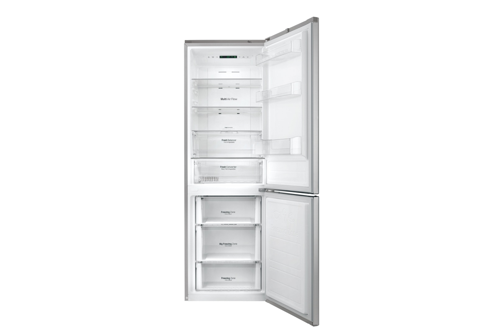 LG Kühl-Gefrierkombination mit Total No Frost und FRESH Balancer, GBB59PZPFS