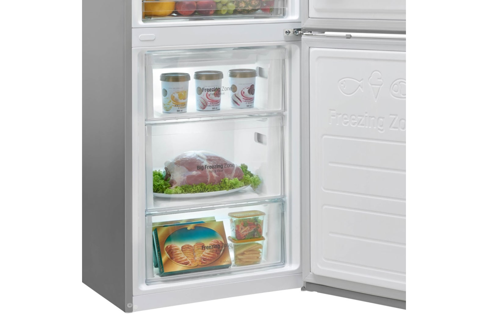 LG Kühl-Gefrierkombination mit Total No Frost und FRESH Balancer, GBB59PZPFS