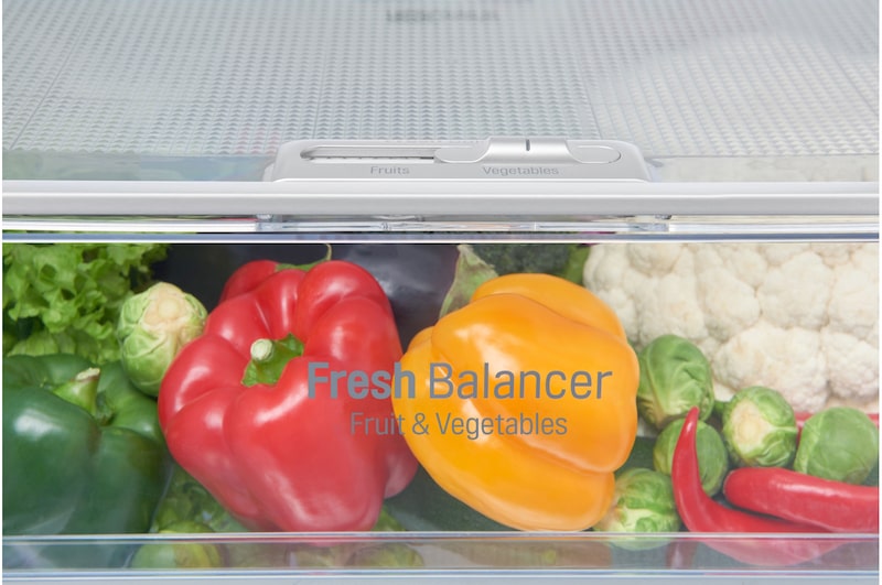LG Kühl-Gefrierkombination mit Total No Frost und FRESH Balancer, GBB59PZPFS