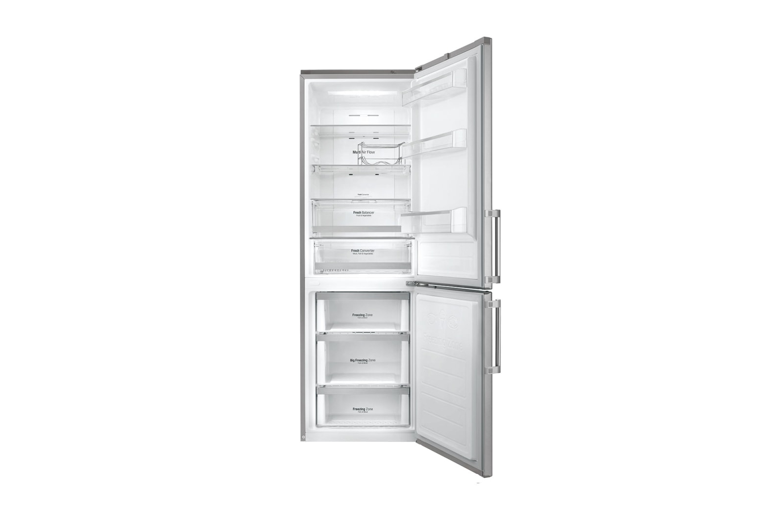 LG Kühl- Gefrierkombinationen mit 318 Litern mit Total No Frost, GBB59SAFFB