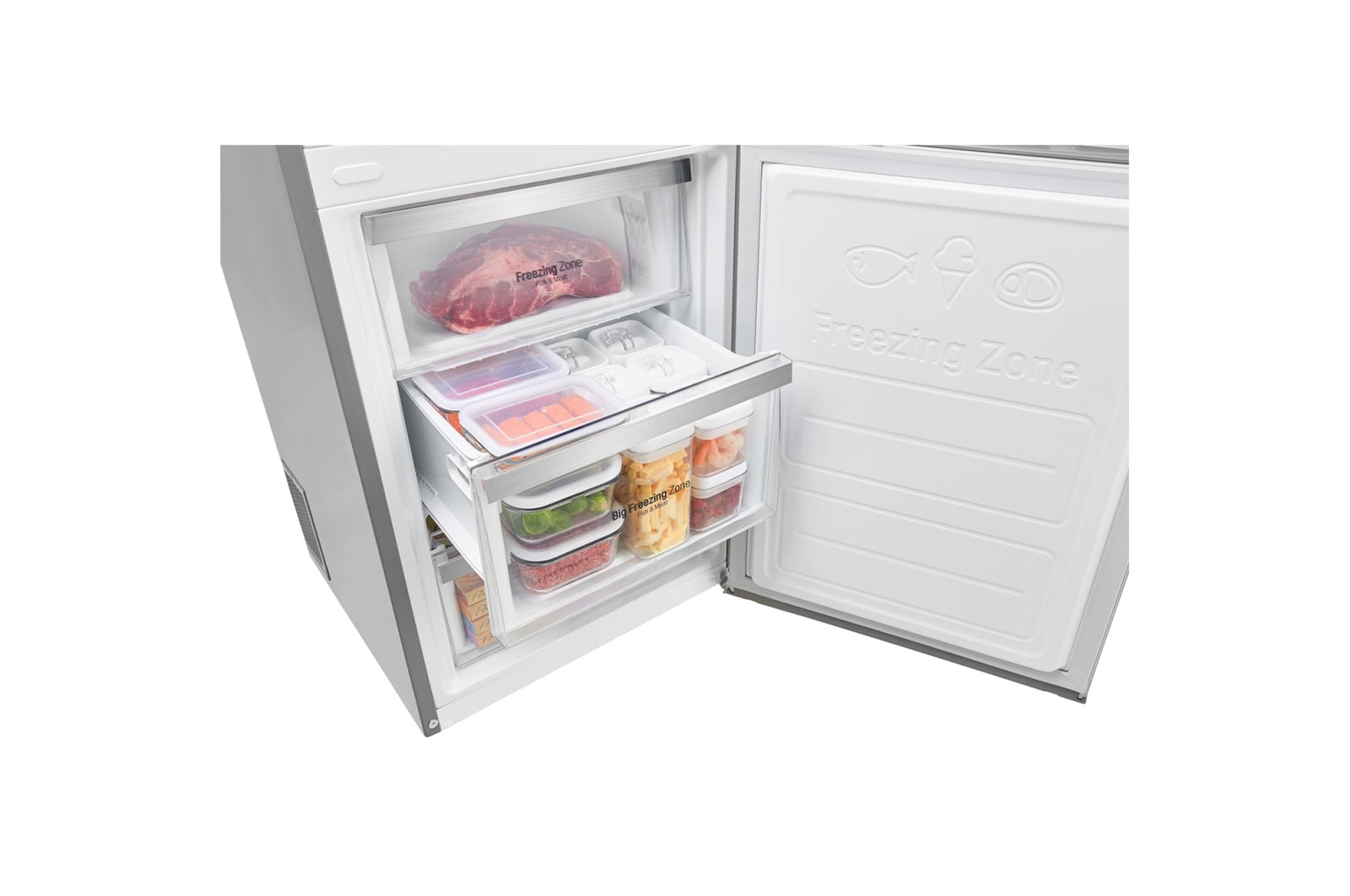 LG Kühl- Gefrierkombinationen mit 318 Litern mit Total No Frost, GBB59SAFFB