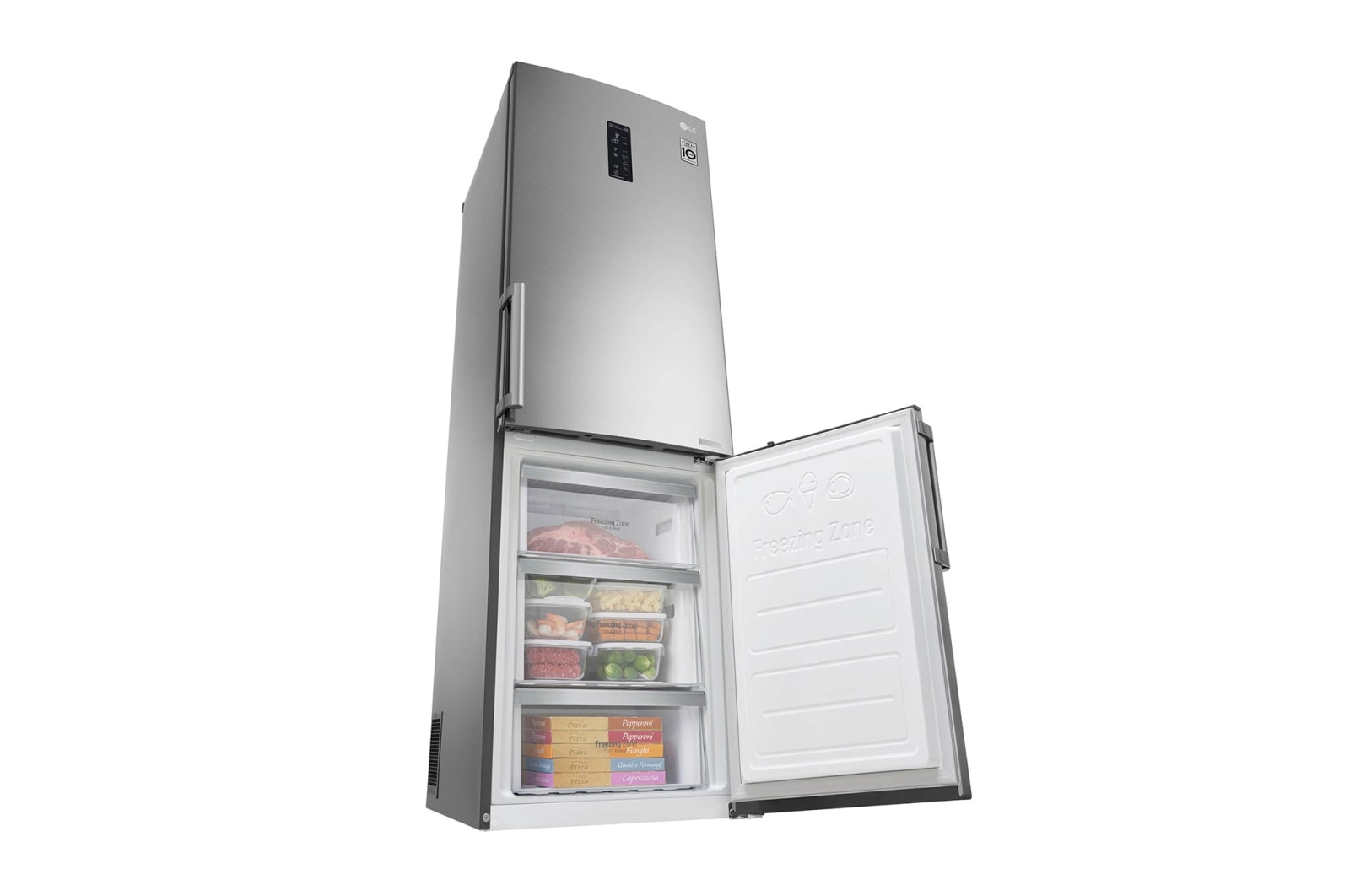 LG Kühl- Gefrierkombinationen mit 318 Litern mit Total No Frost, GBB59SAFFB
