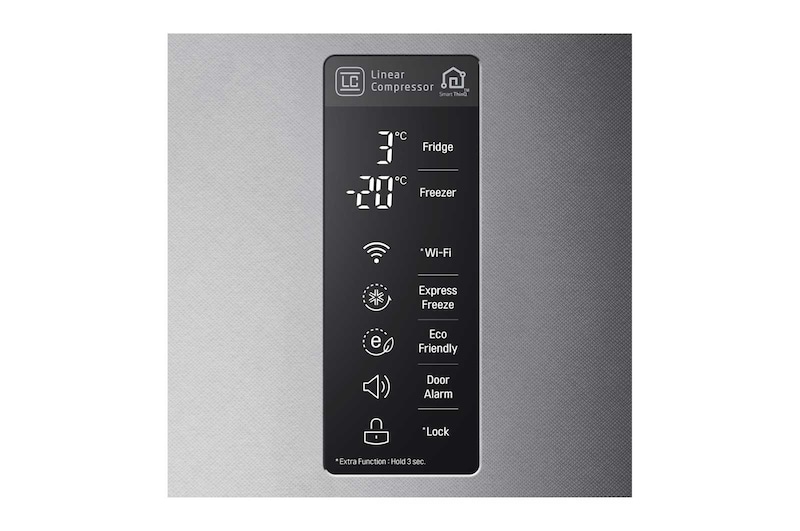 LG Kühl-Gefrierkombination | Anti-Fingerprint SAFFIANO Oberfläche, GBB59SAMZS