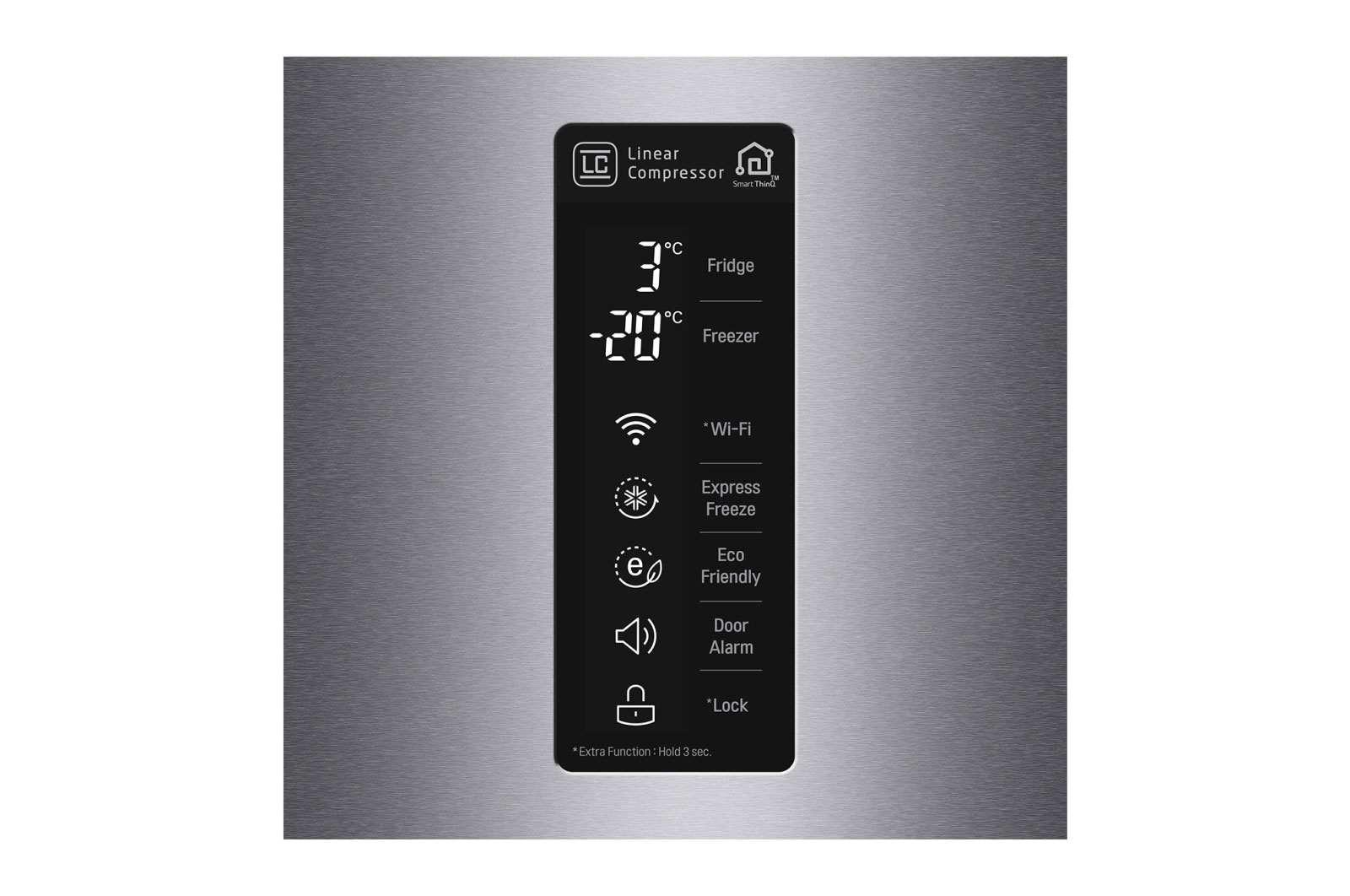 LG 343L Kühl-Gefrierkombination mit Total No Frost und Smart Diagnosis™, GBB60DSMFS