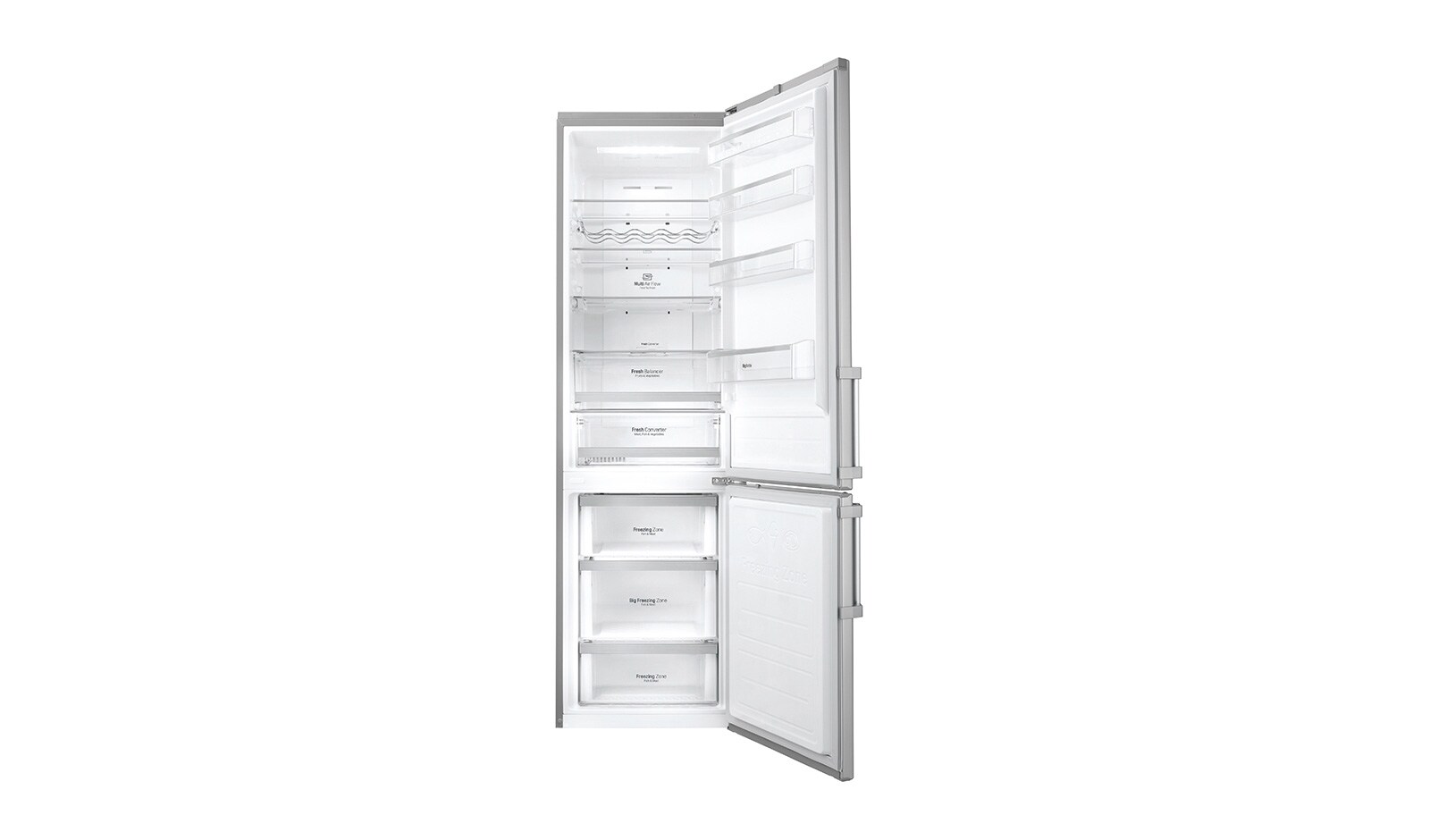 LG 343L Kühl-Gefrierkombination mit Total No Frost | Easy Open Handle, GBB60NSYFE
