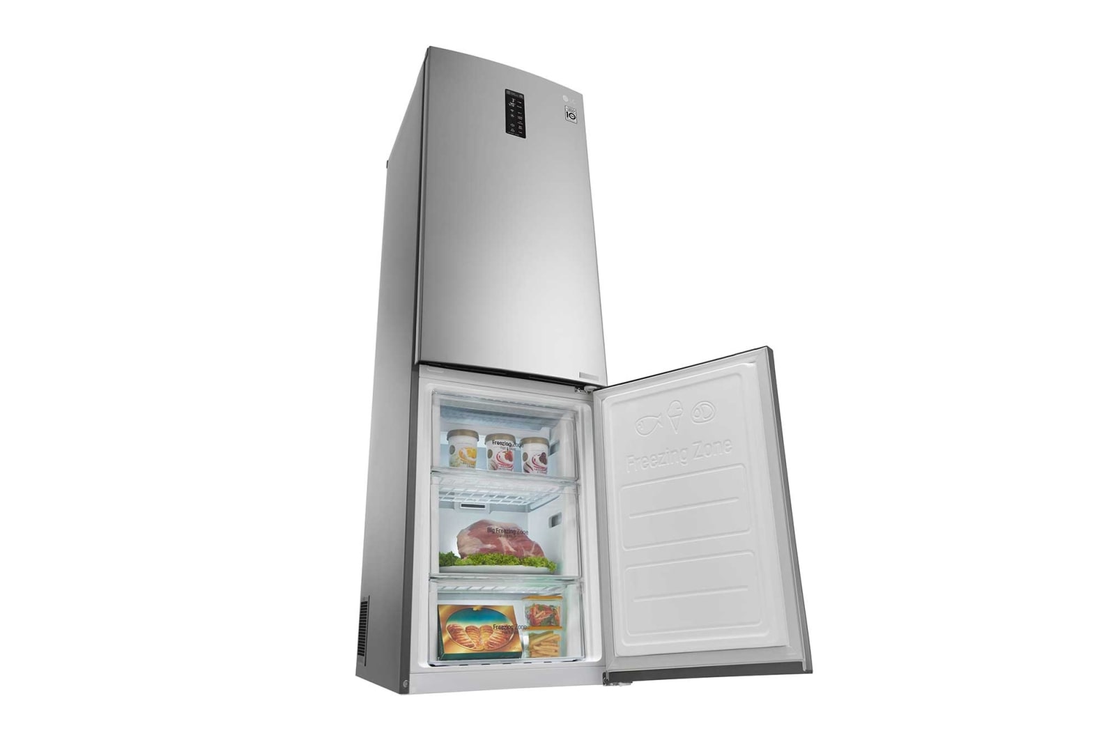 LG Kühl-Gefrierkombination mit Total No Frost und FRESH Converter, GBB60PZMFS