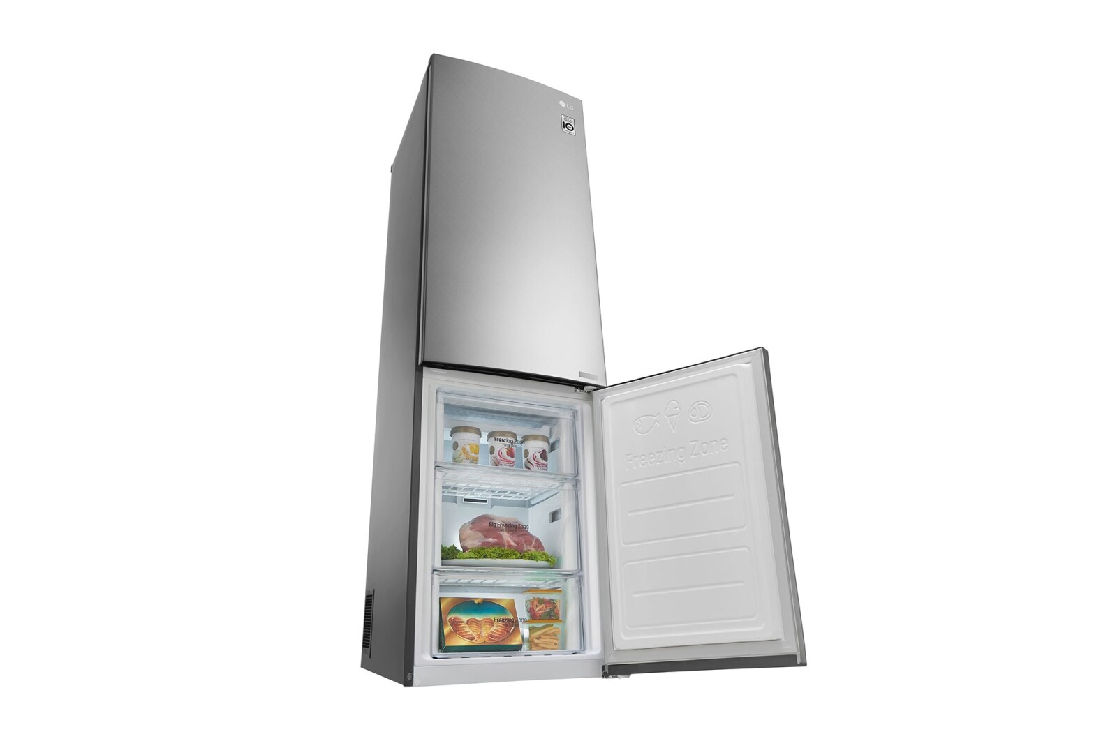 LG Kühl- Gefrierkombinationen mit 343 Litern | Total No Frost | Smart Diagnosis™, GBB60SAPXS