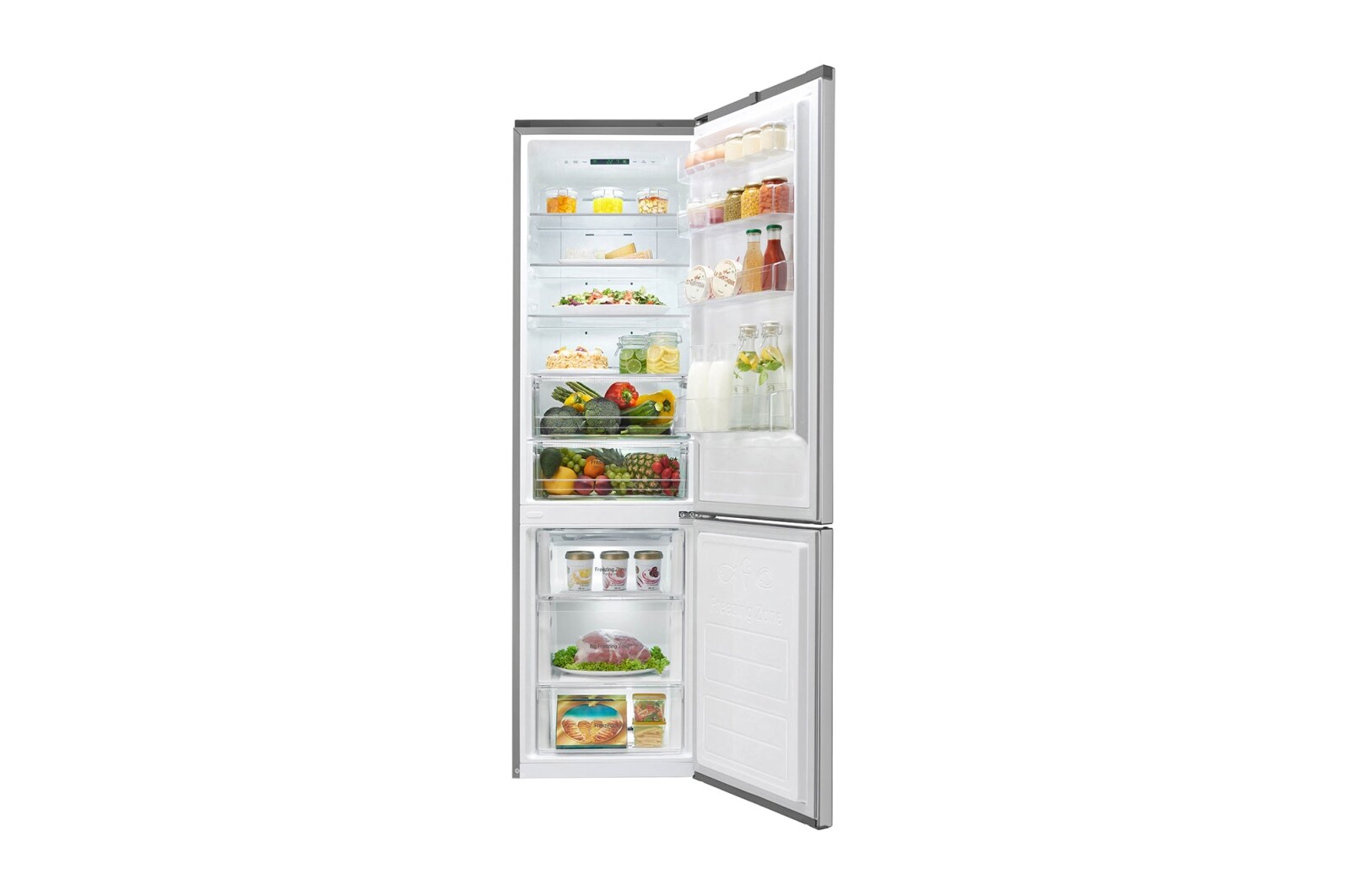 LG Kühl- Gefrierkombinationen mit 343 Litern | Total No Frost | Smart Diagnosis™, GBB60SAPXS