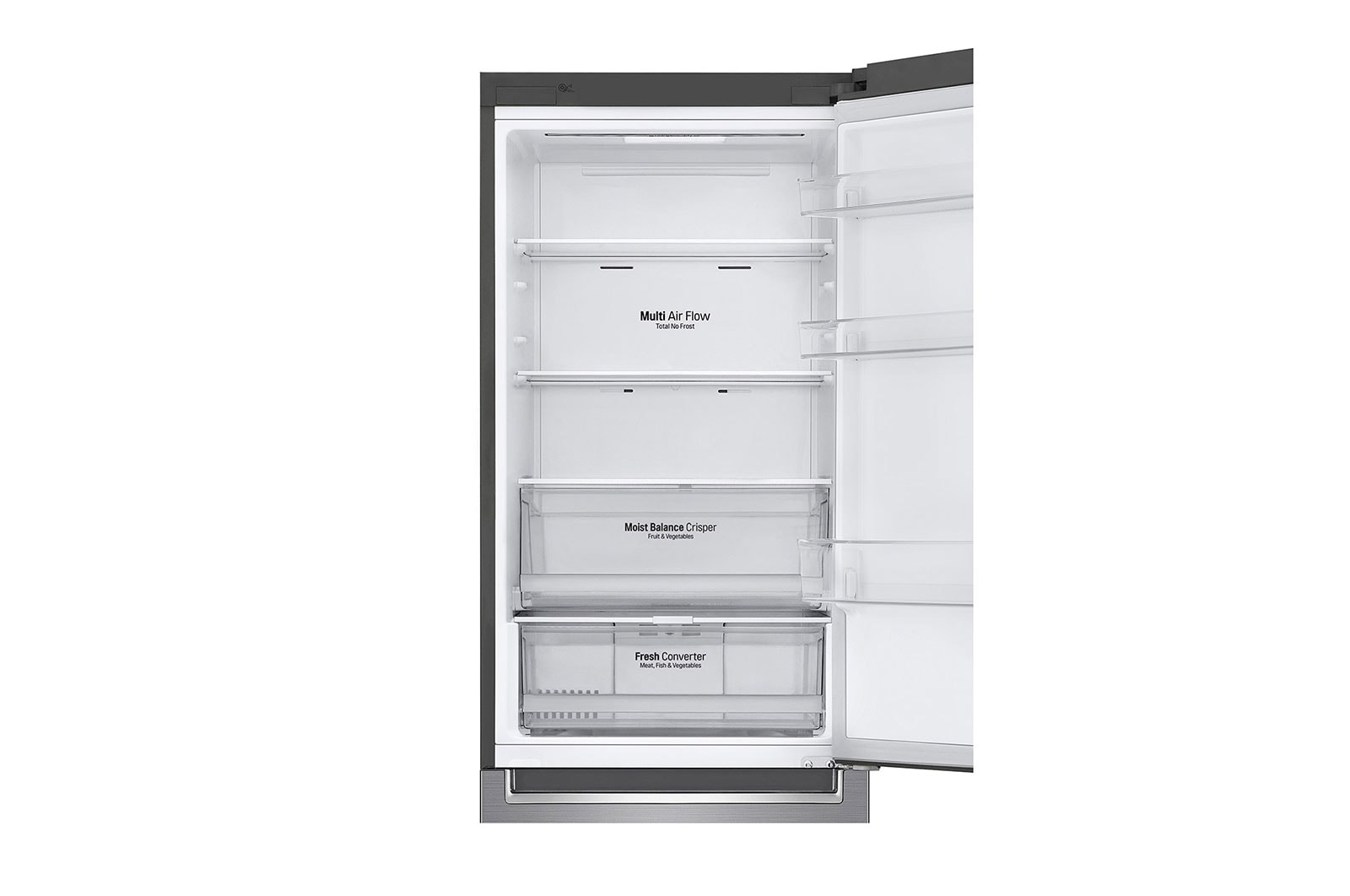 LG Kühl-Gefrierkombination | 341 Liter Nutzinhalt | LINEARCooling™ | SmartThinQ™, GBB61PZFFN