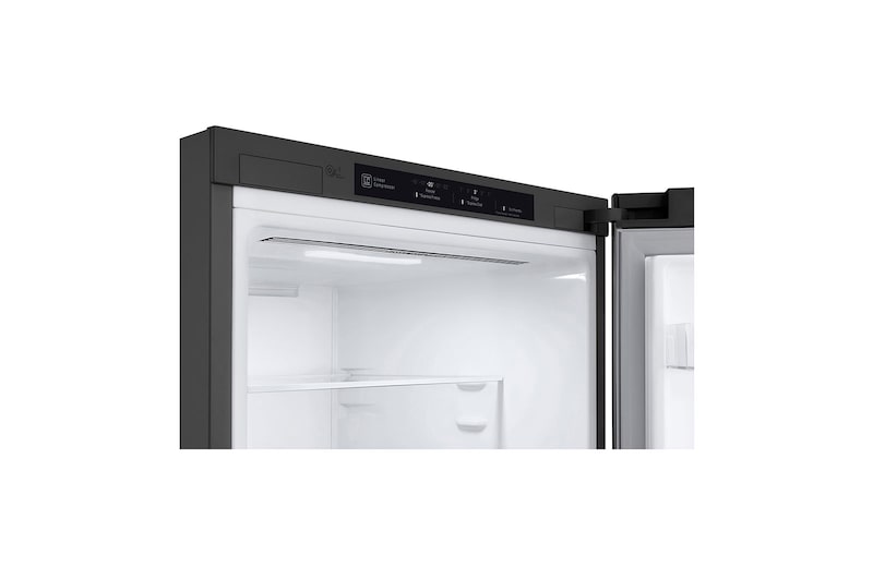LG Kühl-Gefrierkombination | 341 Liter Nutzinhalt | Energieeffizienzklasse D | Steel | 186 cm hoch | Inverter Linear Compressor® | GBB61PZGFN, GBB61PZGFN
