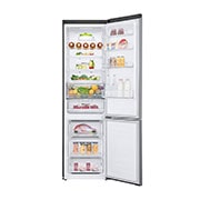 LG ​​Kühl-Gefrierkombination |  ​384​ Liter Nutzinhalt | Energieeffizienzklasse​ D​ | ​Steel​ | ​203cm​ | Inverter Linear Kompressor®​ ​| ​GBB62PZFFN, GBB62PZFFN