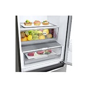 LG ​​Kühl-Gefrierkombination |  ​384​ Liter Nutzinhalt | Energieeffizienzklasse​ D​ | ​Steel​ | ​203cm​ | Inverter Linear Kompressor®​ ​| ​GBB62PZFFN, GBB62PZFFN