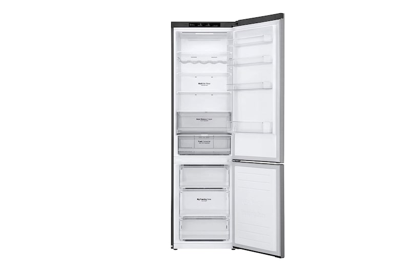 LG Kühl-Gefrierkombination | 384 Liter Nutzinhalt | Energieeffizienzklasse D | Steel | 203 cm |  Inverter Linear Kompressor | GBB62PZGFN, GBB62PZGFN