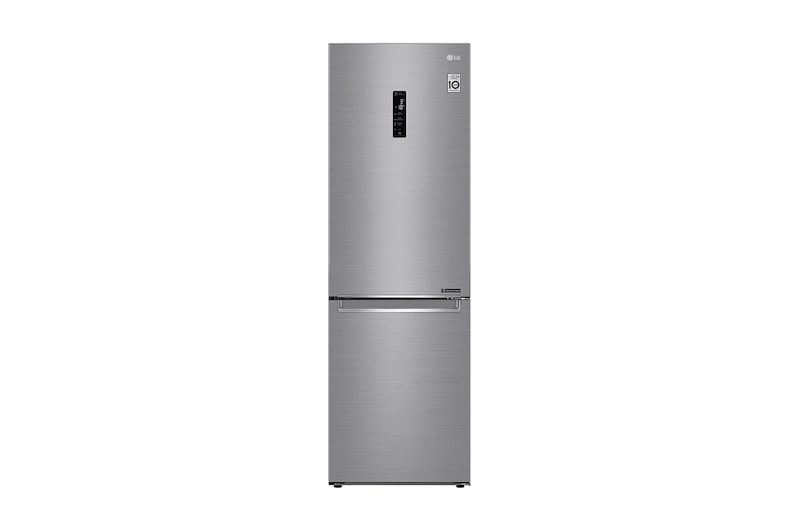 LG Kühl-Gefrierkombination | 341 Liter Nutzinhalt | Energieeffizienzklasse D | Steel | 186 cm | Inverter-Linearkompressor | GBB72SWEFN, GBB71PZDFN