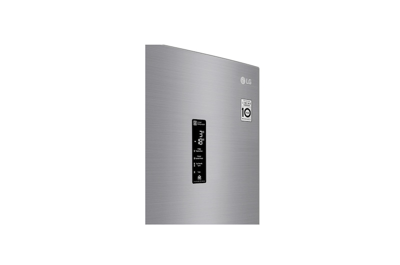 LG Kühl-Gefrierkombination | 341 Liter Nutzinhalt | Energieeffizienzklasse D | Steel | 186 cm | Inverter-Linearkompressor | GBB72SWEFN, GBB71PZDFN