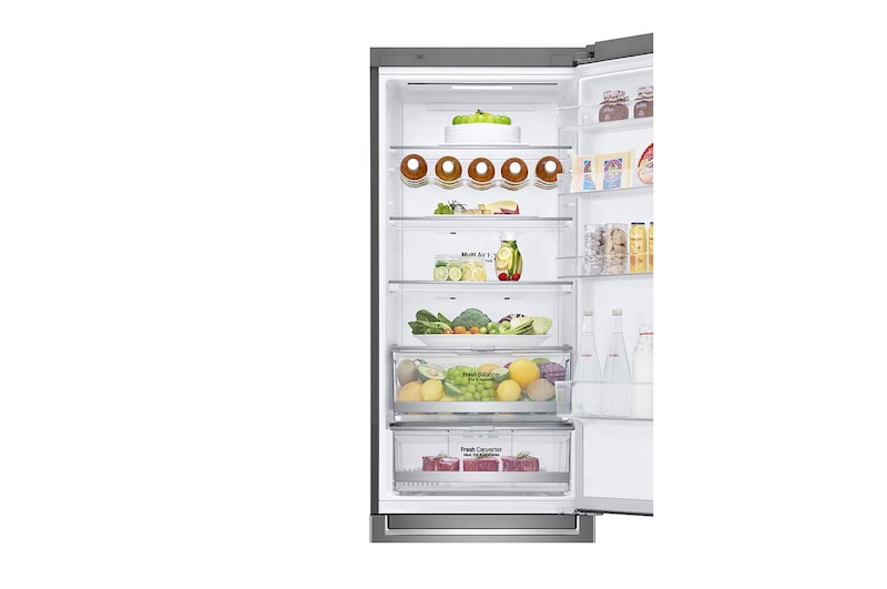 LG Kühl-Gefrierkombination | 384 Liter Nutzinhalt | LINEARCooling™ | Total No Frost | Energieeffizienzklasse* D, GBB72SADXN