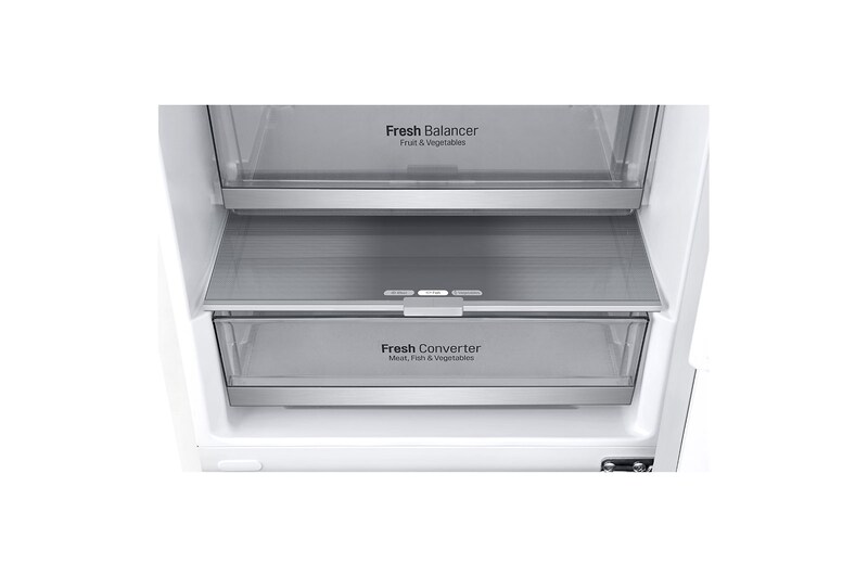 LG Kühl-Gefrierkombination | 384 Liter Nutzinhalt | Energieeffizienzklasse D | Premium Weiß |203 cm | GBB72SWEFN, GBB72SWEFN