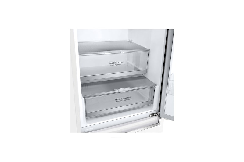 LG Kühl-Gefrierkombination | 384 Liter Nutzinhalt | Energieeffizienzklasse D | Premium Weiß |203 cm | GBB72SWEFN, GBB72SWEFN