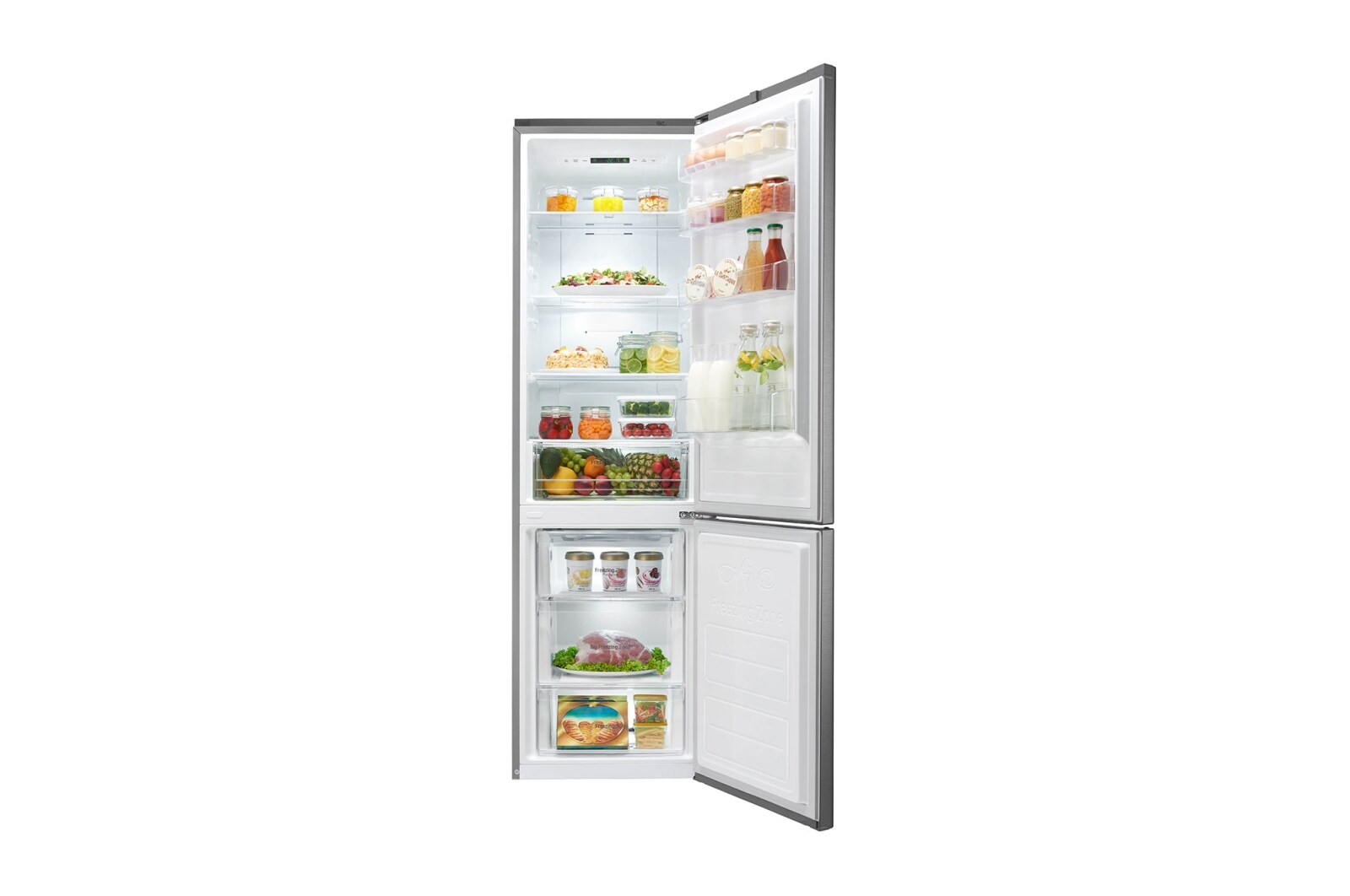 LG Kühl-Gefrierkombination | 343 Liter Nutzinhalt | Smart Diagnosis™, GBP20DSCFS