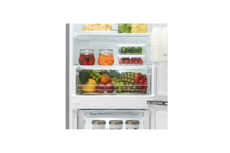 LG Kühl-Gefrierkombination | 343 Liter Nutzinhalt | Smart Diagnosis™, GBP20DSCFS