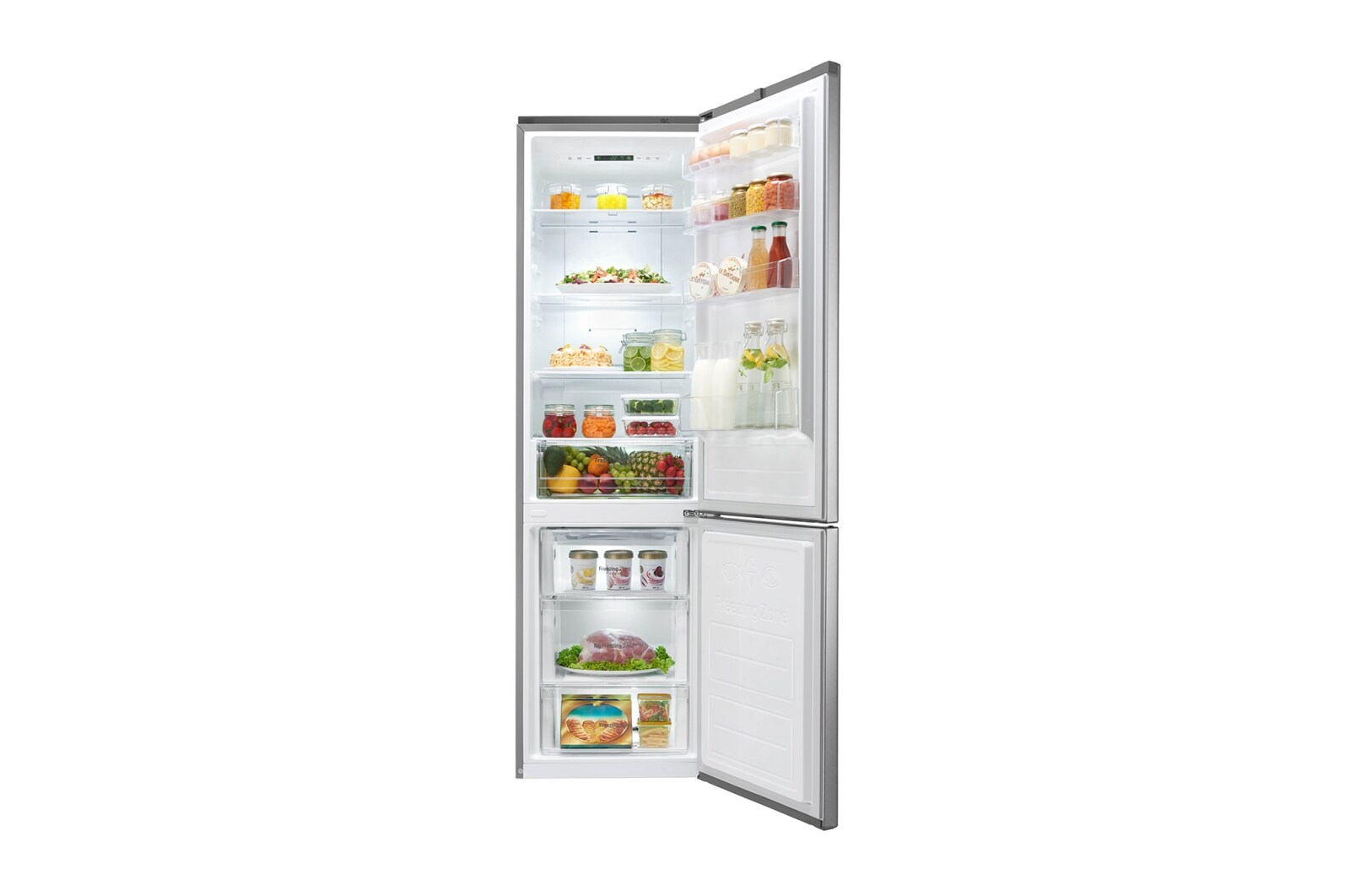 LG Kühl- Gefrierkombinationen mit 343 Litern  mit Total No Frost und Smart Diagnosis™, GBP20SACFS