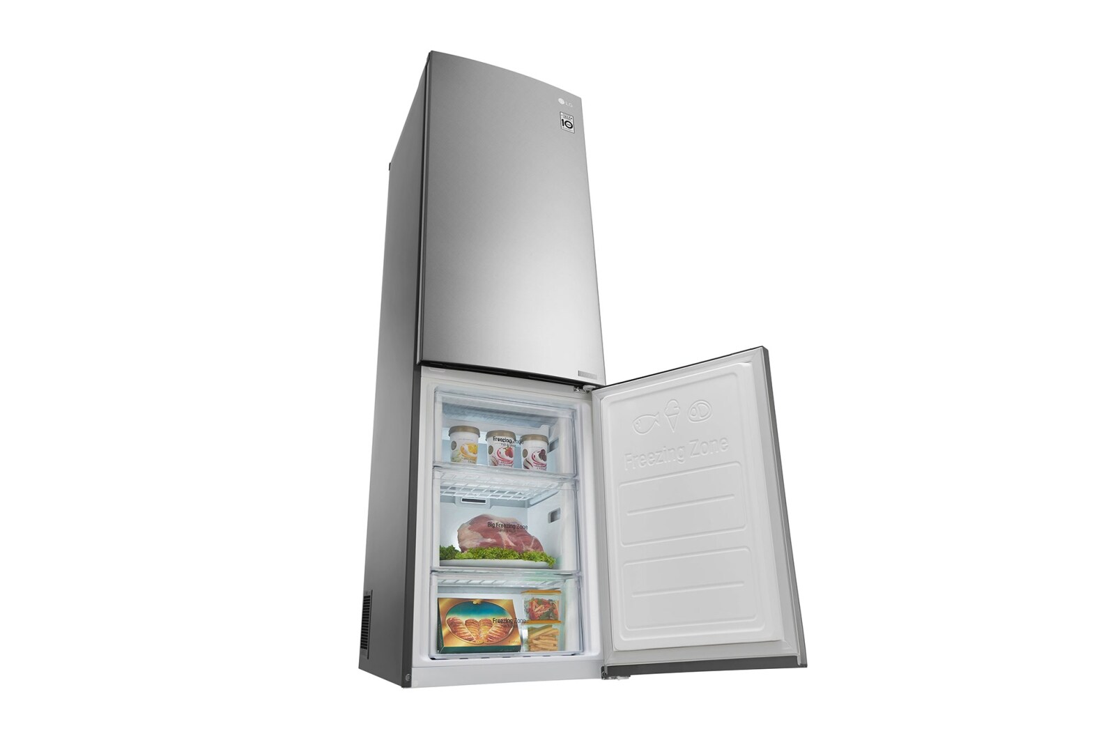 LG Kühl- Gefrierkombinationen mit 343 Litern  mit Total No Frost und Smart Diagnosis™, GBP20SACFS