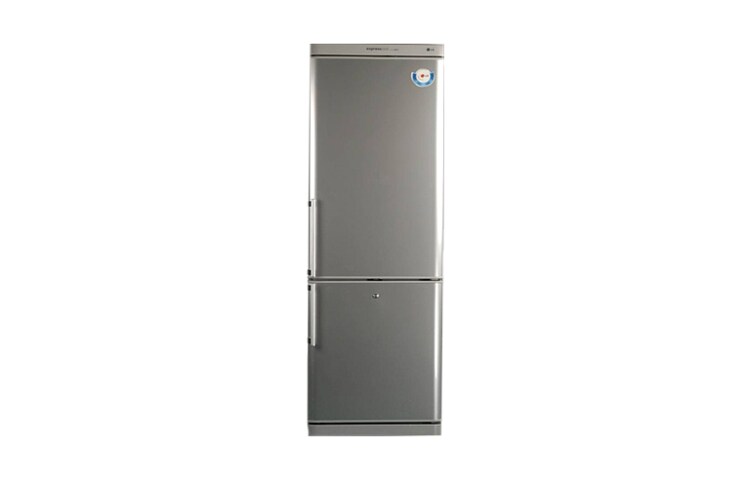 Vorderseite von Kühl- Gefrierkombination mit Energieeffizienzklasse A&#43;, Security-Glas-Abstellflächen und transparenten Gefrierschubladen GC-379BLW