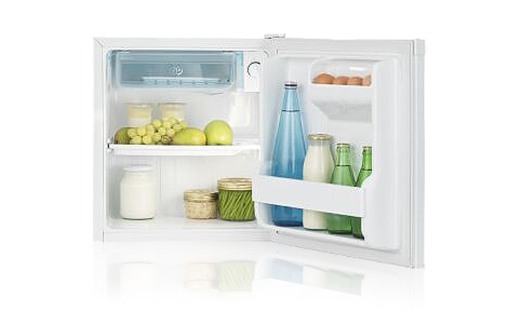 LG Kompakter Mini Kühlschrank für Singlehaushalte mit 46 Liter Fassungsvermögen, GC051SS