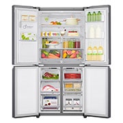 LG Multi-Door mit Eis-, Crushed Ice- und Wasserspender | 506 Liter Kapazität | Energieeffizienzklasse E |  Festwasseranschluss | Steel | GML844PZKZ, GML844PZKZ
