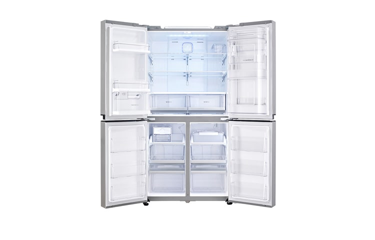 LG Multi Door Kühlgerät mit 601 Litern Nutzinhalt und Smart Eco Door, GMM916NSHV
