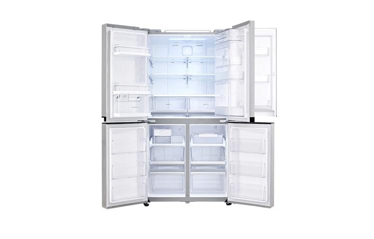 LG Multi Door Kühlgerät mit 601 Litern Nutzinhalt und Smart Eco Door, GMM916NSHV