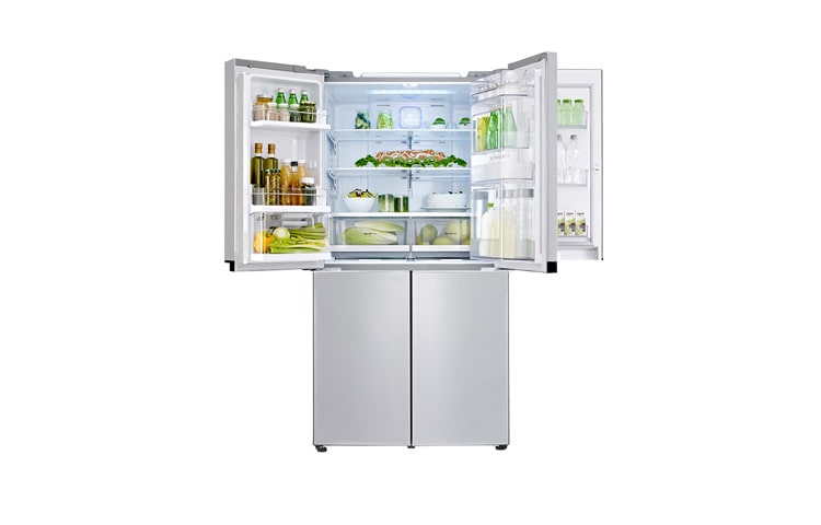 LG Multi Door Kühlgerät mit 601 Litern Nutzinhalt und Smart Eco Door, GMM916NSHV