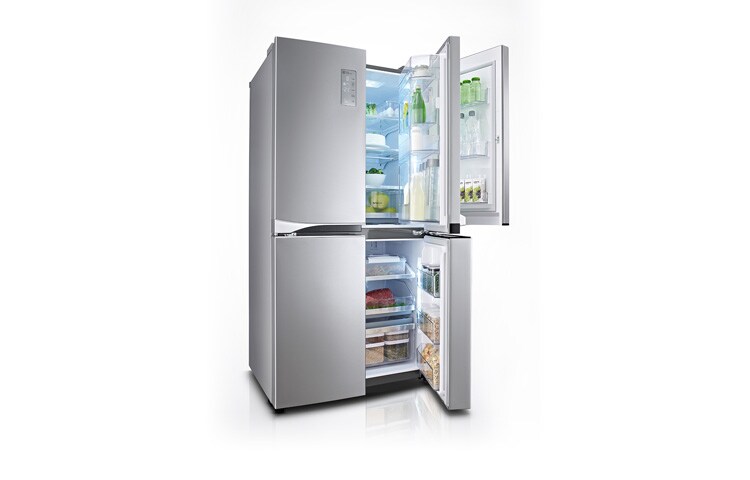 LG Multi Door Kühlgerät mit 601 Litern Nutzinhalt und Smart Eco Door, GMM916NSHV