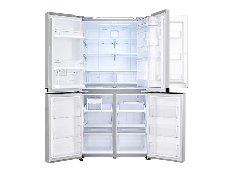 LG Multi Door Kühlgerät mit 601 Litern Nutzinhalt und Smart Eco Door, GMM916NSHV