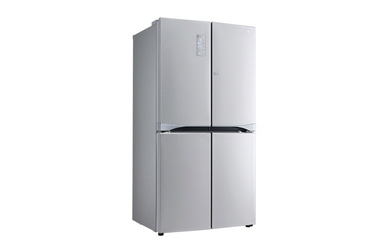 LG Multi Door Kühlgerät mit 601 Litern Nutzinhalt, A++ und Smart Eco Door, GMM916NSHZ