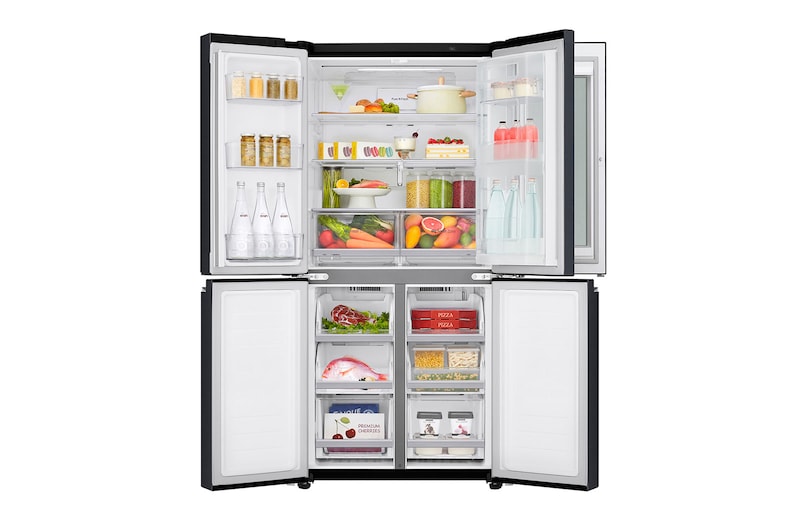 LG Multi-Door mit InstaView Door-in-Door ®  |​ ​Eis-, Crushed Ice- und Wasserspender ​ ​| ​530​ Liter Kapazität | Energieeffizienzklasse ​F​ | ​​Matte Black Steel​ ​| GMQ844MCKV, GMQ844MCKV