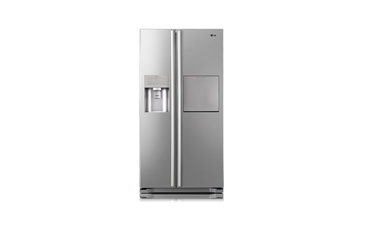 Vorderseite von LG Side-by-Side-Kühlschrank mit, mehr Flexibilität und innovativen Frische-Features wie Fresh O Zone GS5162PVLZ