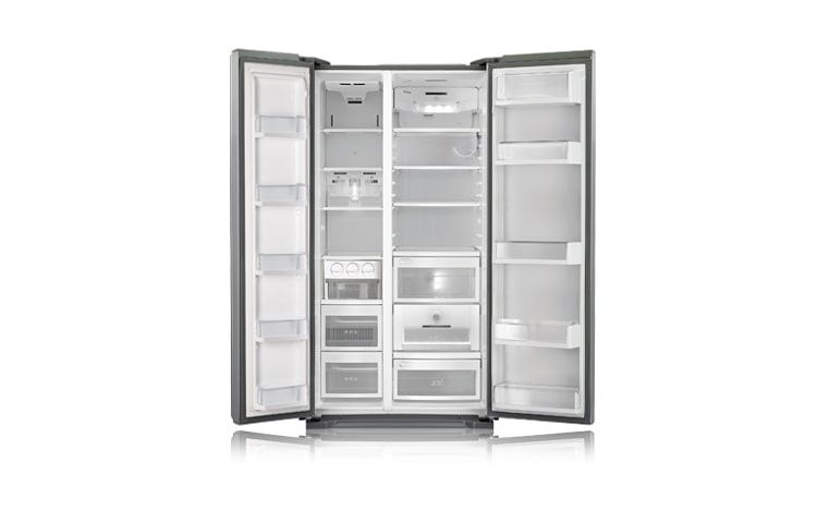LG Side-by-Side-Kühlschrank mit 551 l Nutzinhalt,Frische-Highlights wie Fresh O Zone, GS5164AEFZ