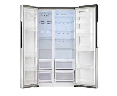 LG Side-by-Side mit modernem Design trifft Effizienz und den vollen Komfort von Door-in-Door TM , GS9366PZQZM