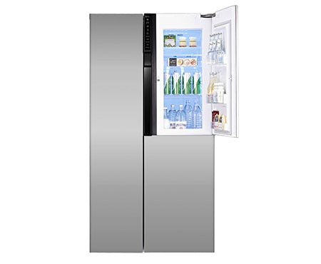 LG Side-by-Side mit modernem Design trifft Effizienz und den vollen Komfort von Door-in-Door TM , GS9366PZQZM